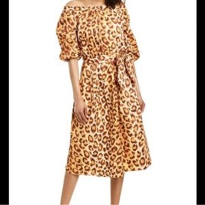 Kate Spade leopard midi dress